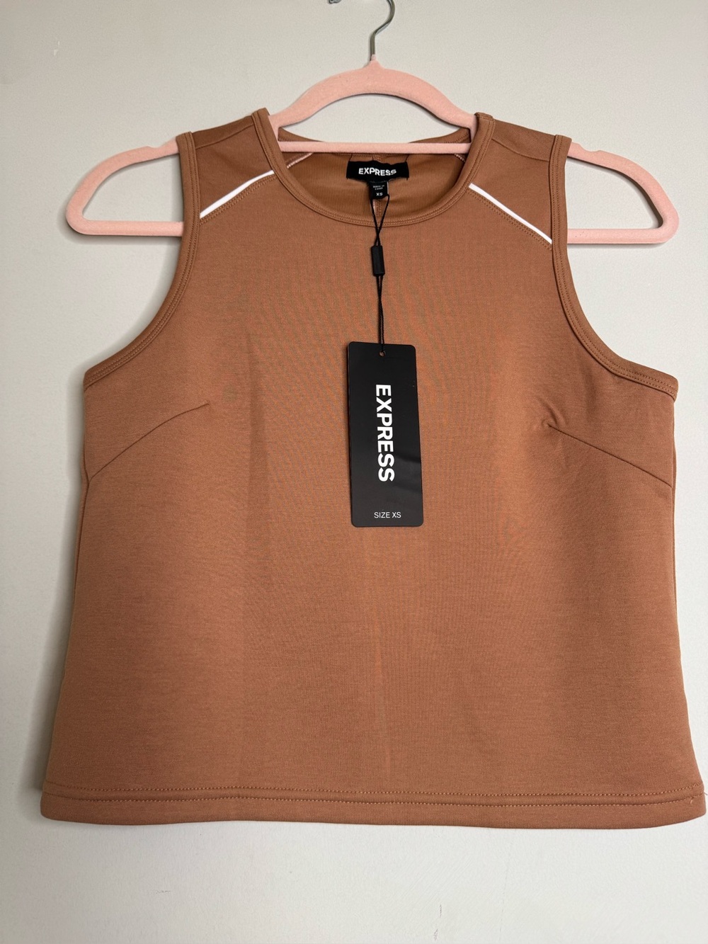 Express Women's Rust-Brown Sleeveless Tank Top & Pants (Matching Set)